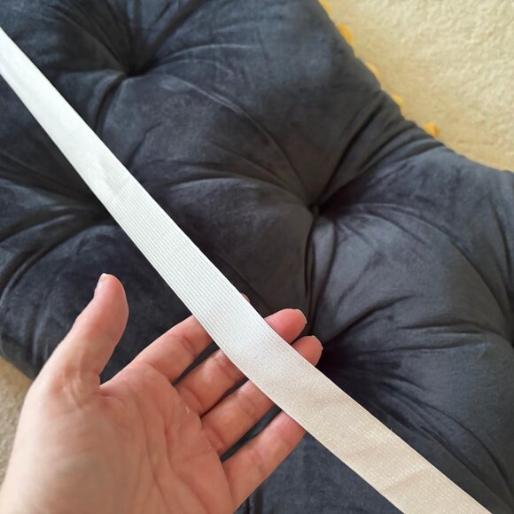 NWOT! Dark Grey/Gold Velvet Backrest Bed Pillow - Picture 5 of 7